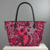 ペナ ラージ ジップ トップ サテン トート